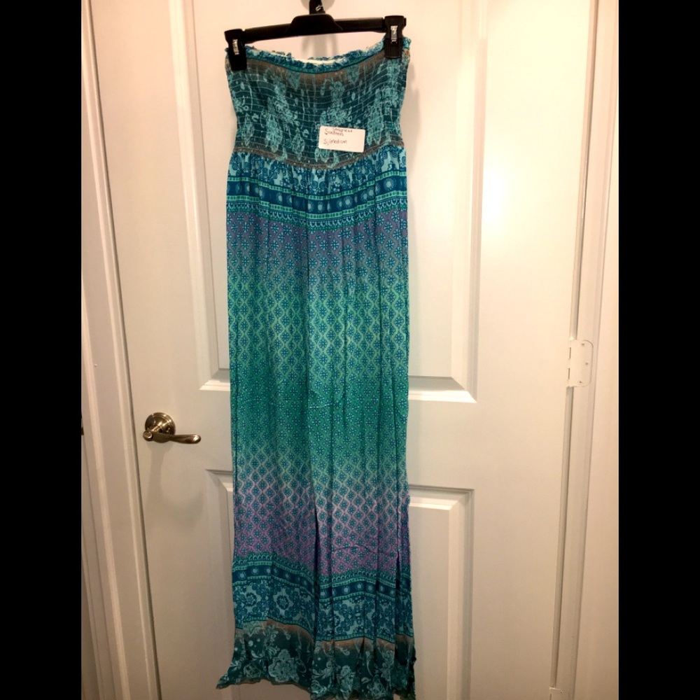 Dress- strapless maxi